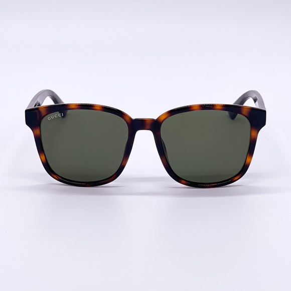 NEW GUCCI HAVANA GREEN SQUARE UNISEX SUNGLASSES GUCCI - Picture 3 of 6